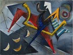 近藤竜男〈転位B〉油彩・カンヴァス, 96.8×130.0, 第8回読売アンデパンダン展, 1956